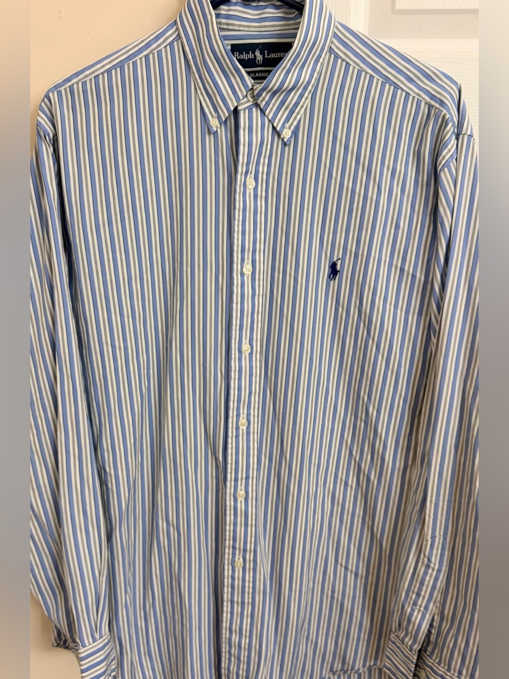 Ralph Lauren Classic Fit Multicolor 100% Cotton Men’s M Long Sleeve Button Down